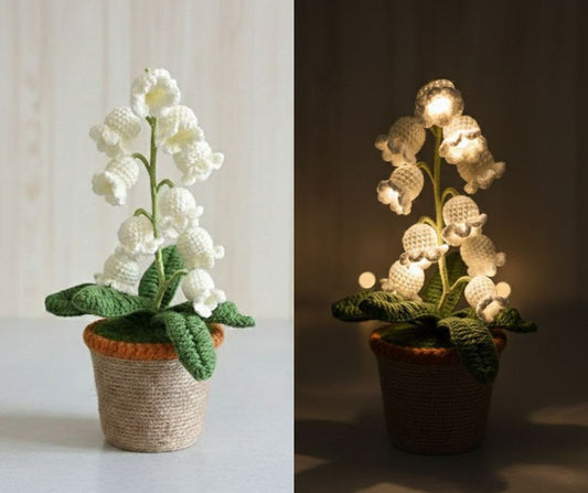 Hand-Crocheted Glow Flowers.