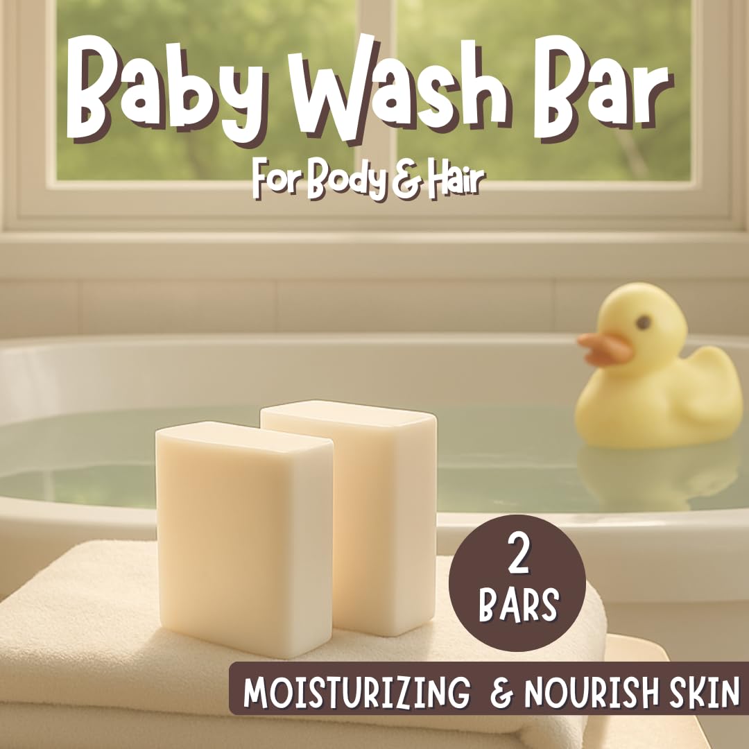 Goat Milk Baby Wash Bar Fragrance-free • Gentle on eczema-prone skin