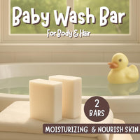 Goat Milk Baby Wash Bar Fragrance-free • Gentle on eczema-prone skin