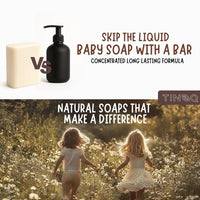 Goat Milk Baby Wash Bar Fragrance-free • Gentle on eczema-prone skin