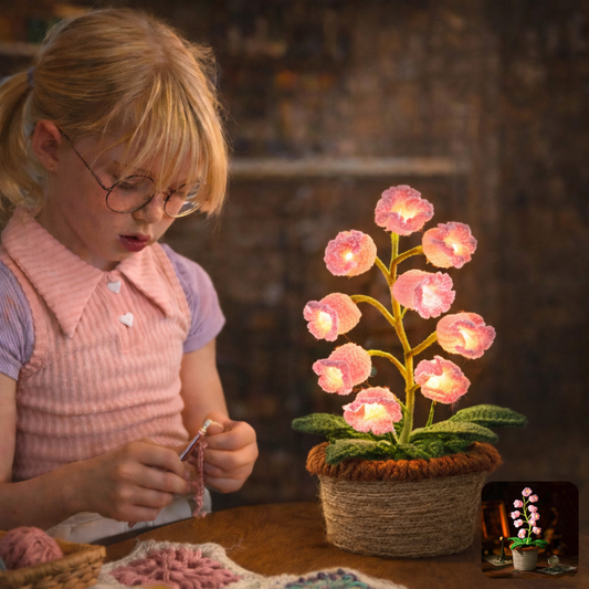 Hand-Crocheted Glow Flowers, Made With Patience & Pride